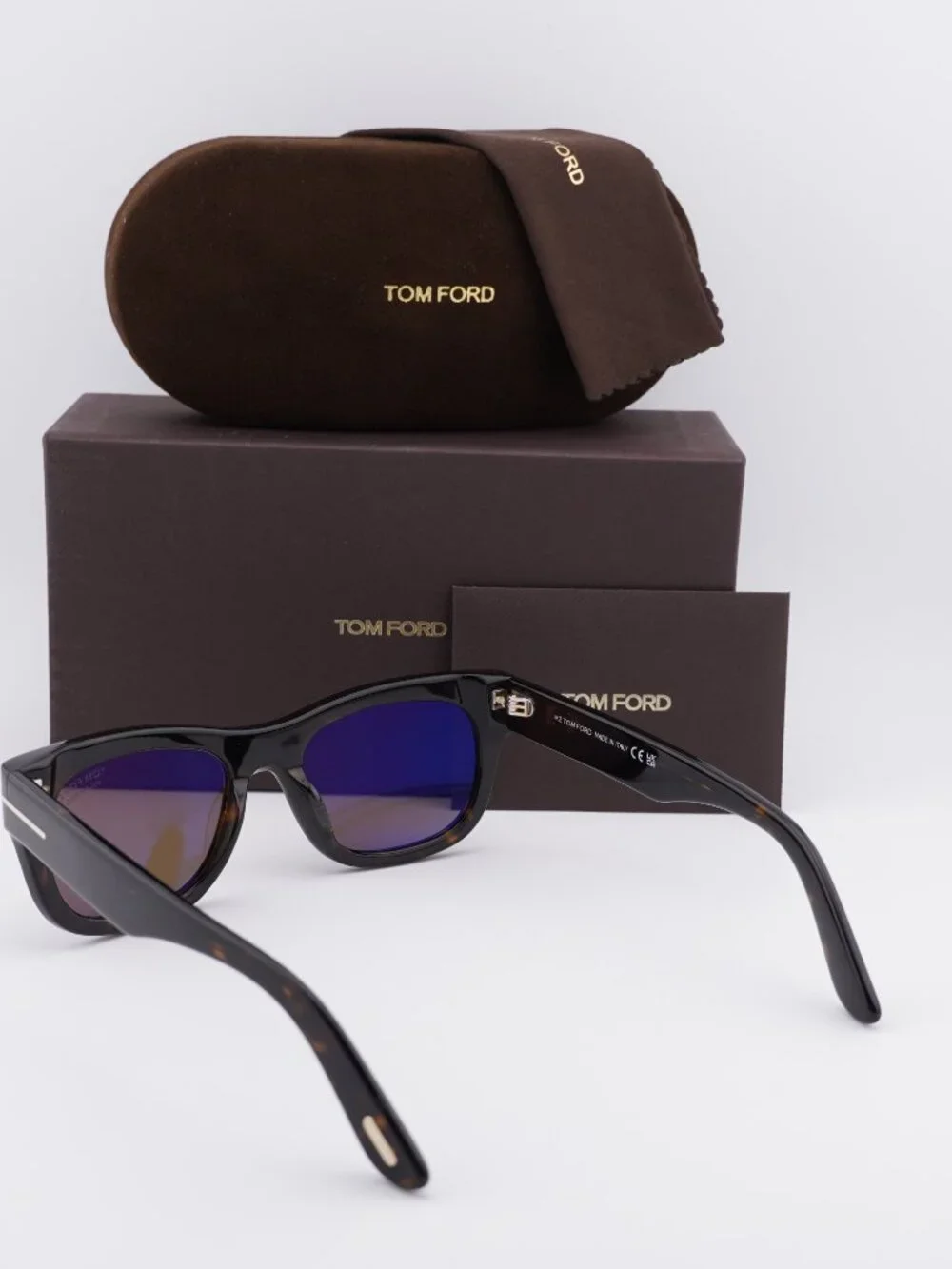 Tom Ford Marshall FT1334 52H Rectangle Sunglasses - Dark Havana\Brown Polarized